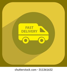 fast delivery icon . Vector illustration.