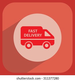 fast delivery icon . Vector illustration.