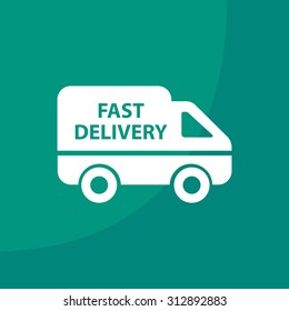 fast delivery icon . Vector illustration.