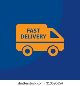 fast delivery icon . Vector illustration.