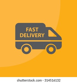 fast delivery icon . Vector illustration.