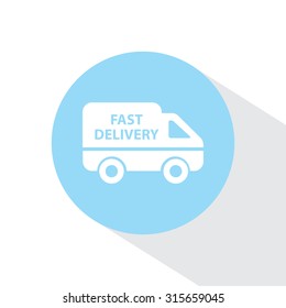 fast delivery icon . Vector illustration.