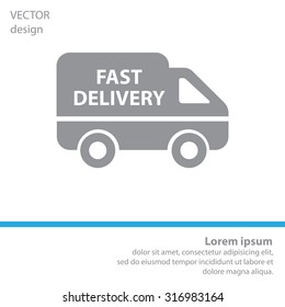 fast delivery icon . Vector illustration.