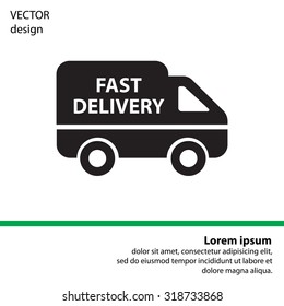 fast delivery icon . Vector illustration.