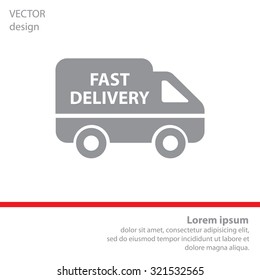 fast delivery icon . Vector illustration.