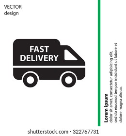 fast delivery icon . Vector illustration.