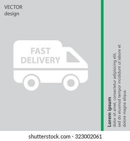 fast delivery icon . Vector illustration.