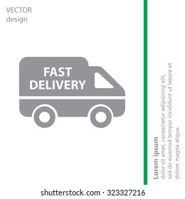 fast delivery icon . Vector illustration.