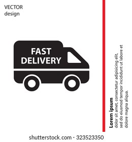 fast delivery icon . Vector illustration.