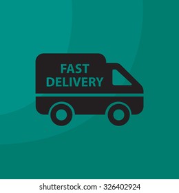 fast delivery icon . Vector illustration.