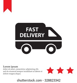 fast delivery icon . Vector illustration.