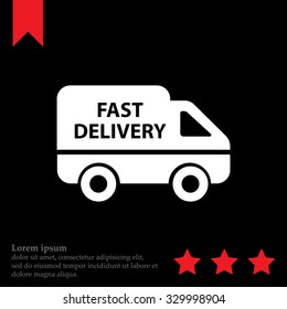 fast delivery icon . Vector illustration.