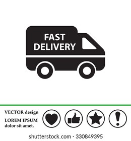 fast delivery icon . Vector illustration.