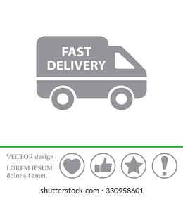 fast delivery icon . Vector illustration.