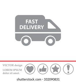 fast delivery icon . Vector illustration.