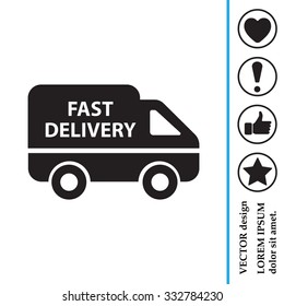 fast delivery icon . Vector illustration.