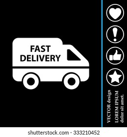 fast delivery icon . Vector illustration.