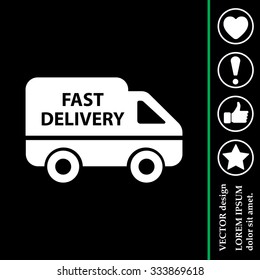 fast delivery icon . Vector illustration.