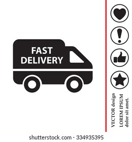 fast delivery icon . Vector illustration.