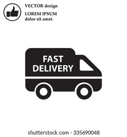 fast delivery icon . Vector illustration.