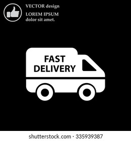 fast delivery icon . Vector illustration.