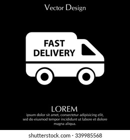 fast delivery icon . Vector illustration.
