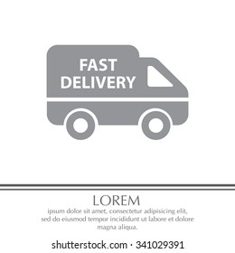 fast delivery icon . Vector illustration.