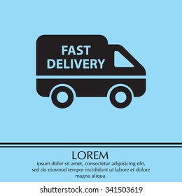 fast delivery icon . Vector illustration.