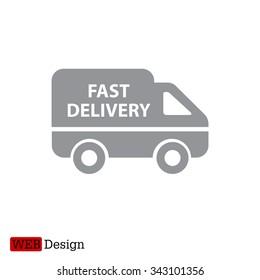 fast delivery icon . Vector illustration.