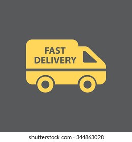 fast delivery icon . Vector illustration.