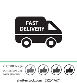 fast delivery icon . Vector illustration.