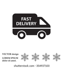 fast delivery icon . Vector illustration.