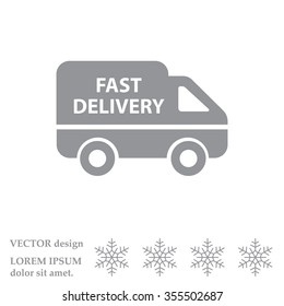 fast delivery icon . Vector illustration.