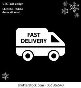 fast delivery icon . Vector illustration.