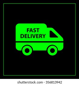 fast delivery icon . Vector illustration.