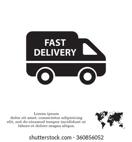 fast delivery icon . Vector illustration.