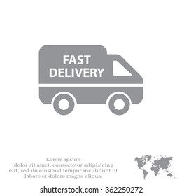 fast delivery icon . Vector illustration.