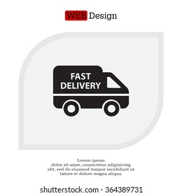 fast delivery icon . Vector illustration.