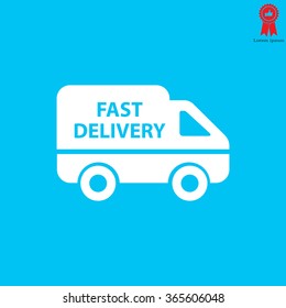 fast delivery icon . Vector illustration.