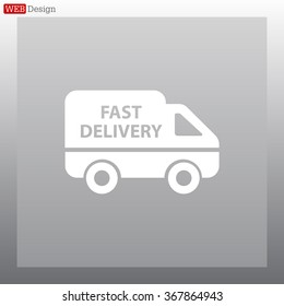 fast delivery icon . Vector illustration.