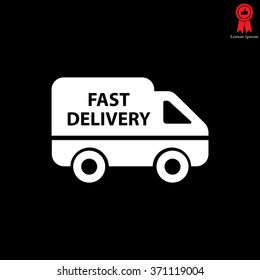 fast delivery icon . Vector illustration.