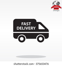 fast delivery icon . Vector illustration.