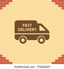fast delivery icon . Vector illustration.