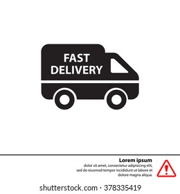 fast delivery icon . Vector illustration.