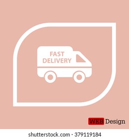 fast delivery icon . Vector illustration.