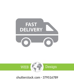 fast delivery icon . Vector illustration.