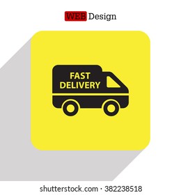 fast delivery icon . Vector illustration.