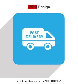 fast delivery icon . Vector illustration.