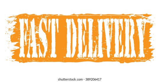 fast delivery icon, vector illustration