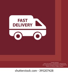 fast delivery icon . Vector illustration.